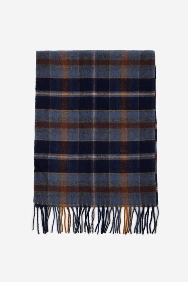 Cortefiel Cachecol de tecido Azul