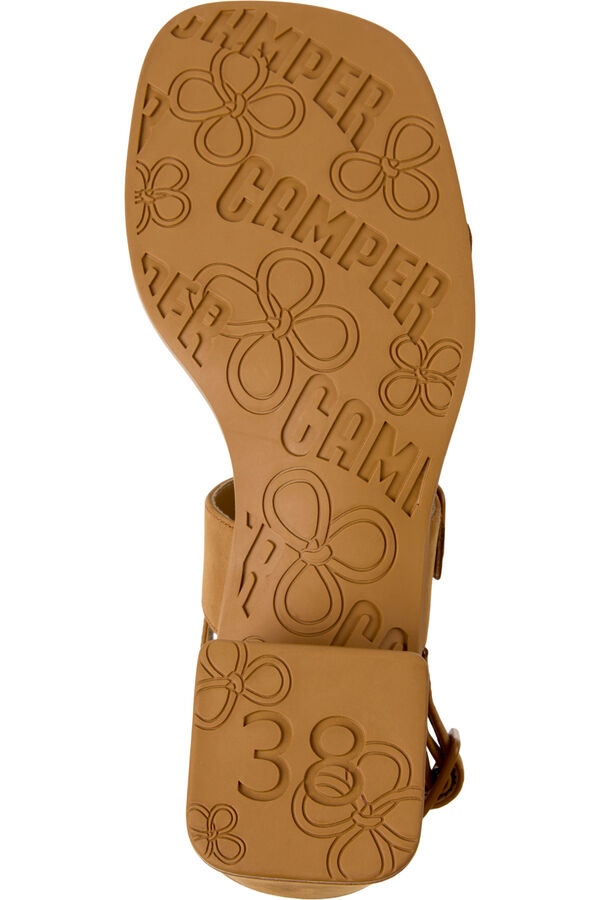 Camper Sand&aacute;lias de pele para mulher Castanho