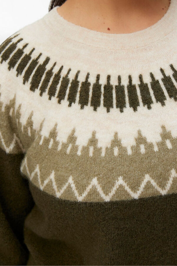 Vero Moda Curve Camisola grego tamanho grande  Verde