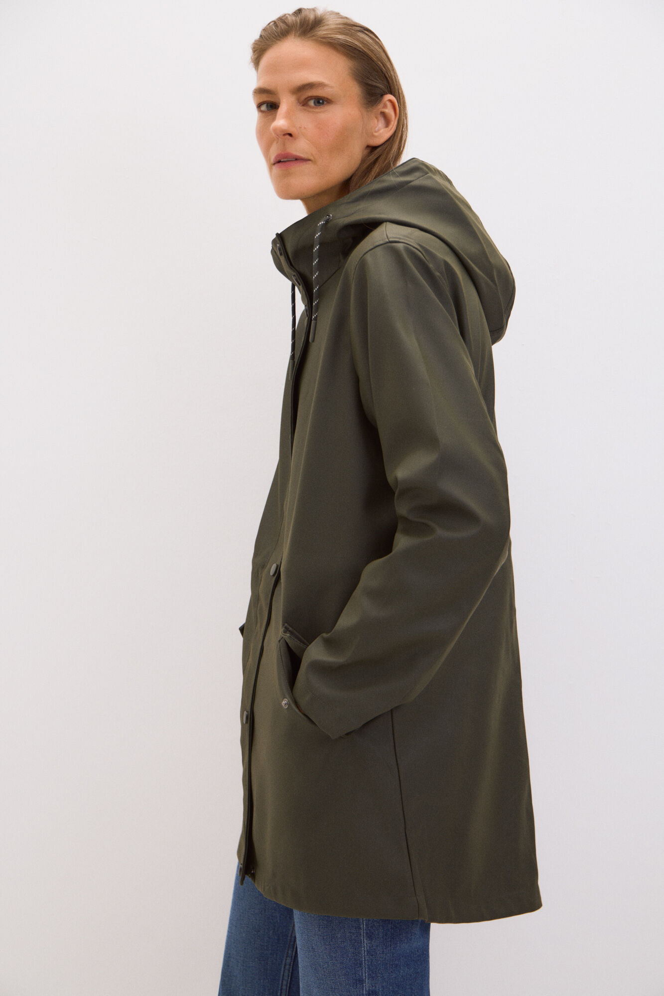 Short raincoat Women s coats and parkas Cortefiel