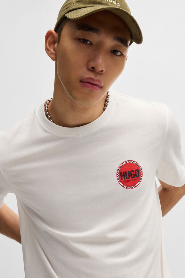 HUGO T-shirt Ecru