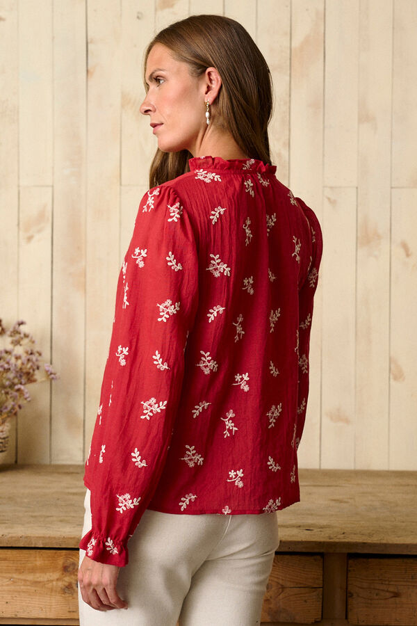 Polín Et Moi Blusa cereja Tania Vermelho