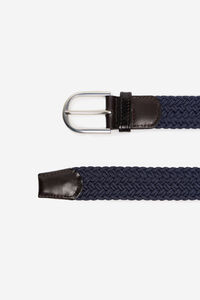 Cortefiel Cinturón trenzado elástico Azul marino