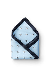 Selected Men's silk scarf Blue