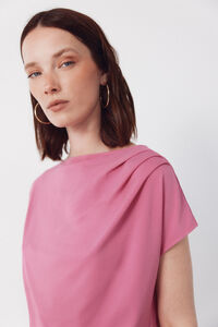 Cortefiel Pleated short sleeve top