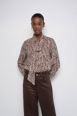 Salsa Jeans Tie-neck blouse Beige