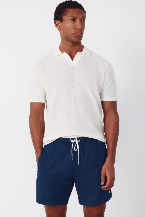 Cortefiel Plain basic swimwear Navy