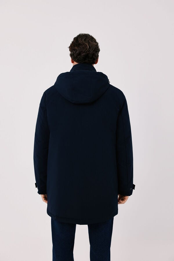 Cortefiel Waterproof trench with removable lining Navy