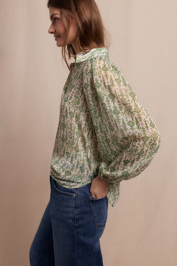 Slowlove Camisa estampada Impressão