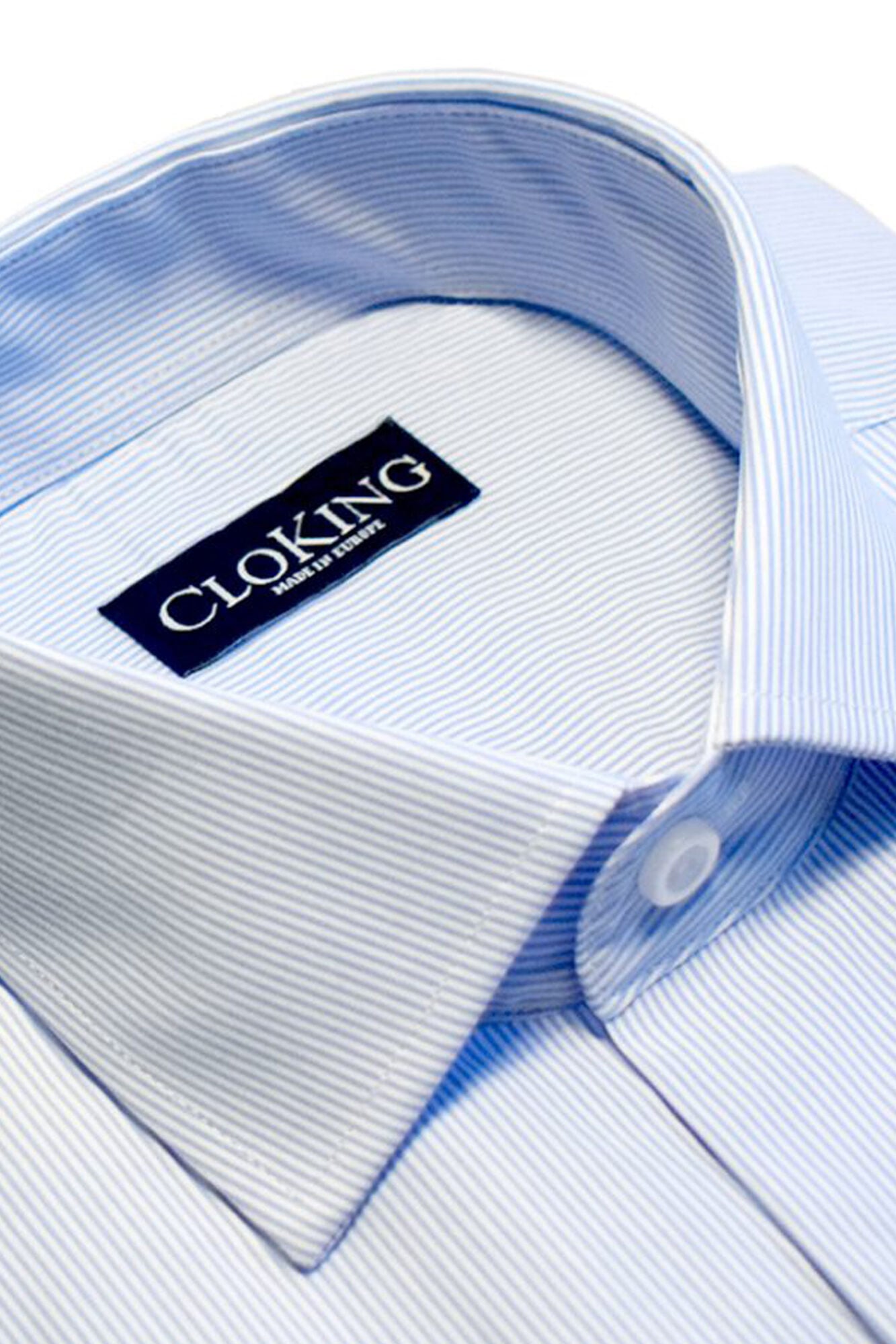 Cloking Camisa de riscas gola inglesa