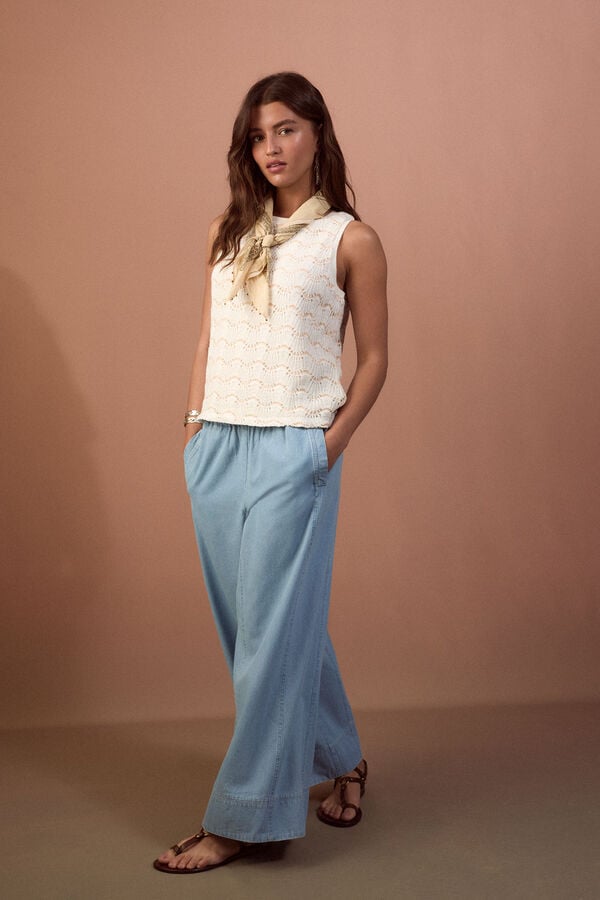 Slowlove Jeans Chambr&eacute; Azul