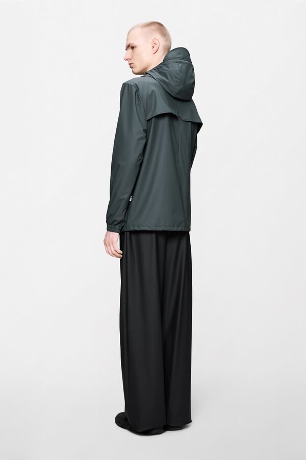 Rains Waterproof zip fastening raincoat Grey