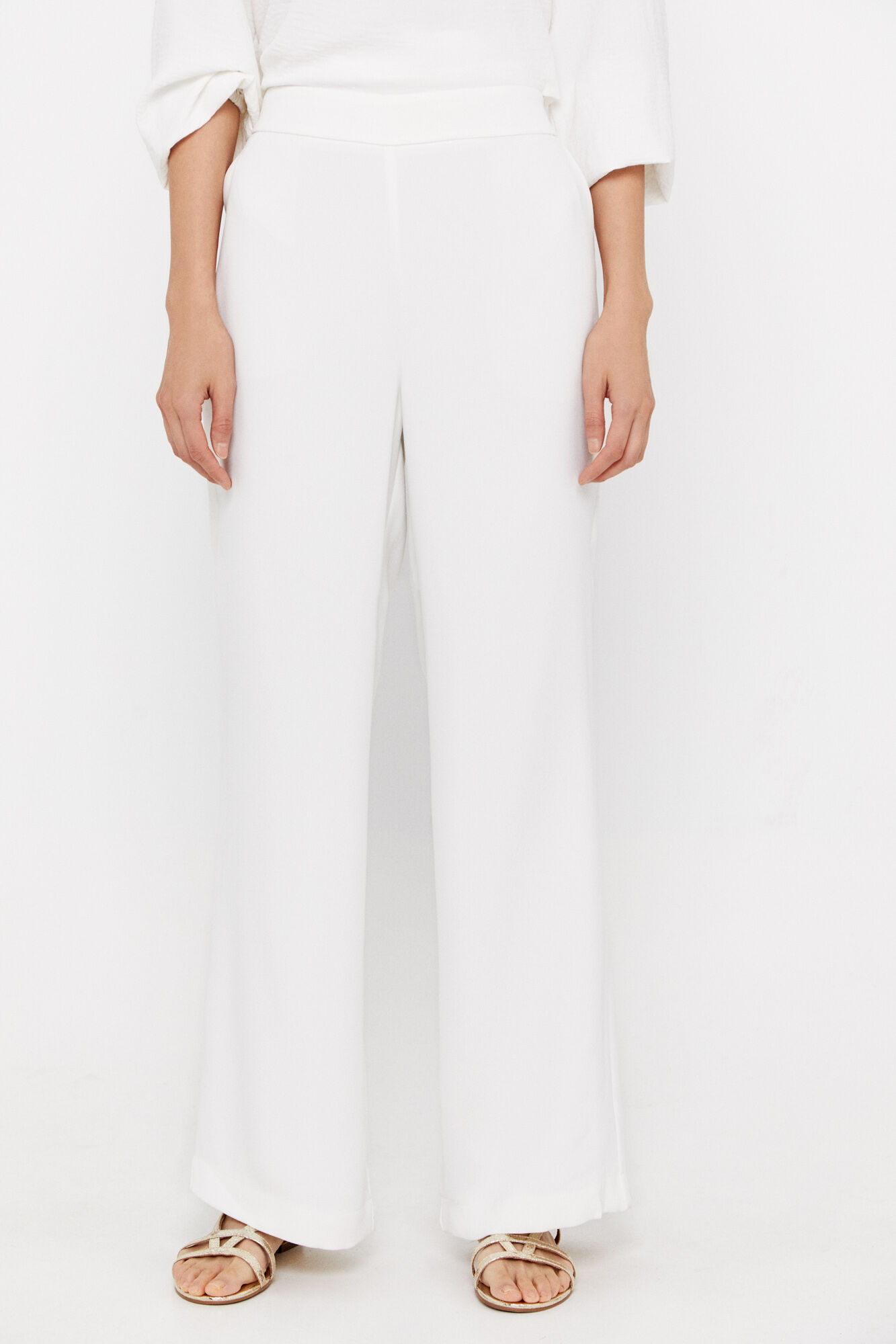 Pantalon fluido blanco 2025