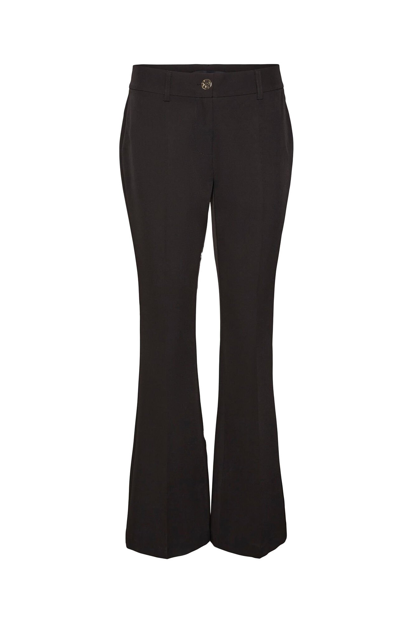 Weekday FRANKLIN FLARED SUIT TROUSER - Trousers - black - Zalando.de