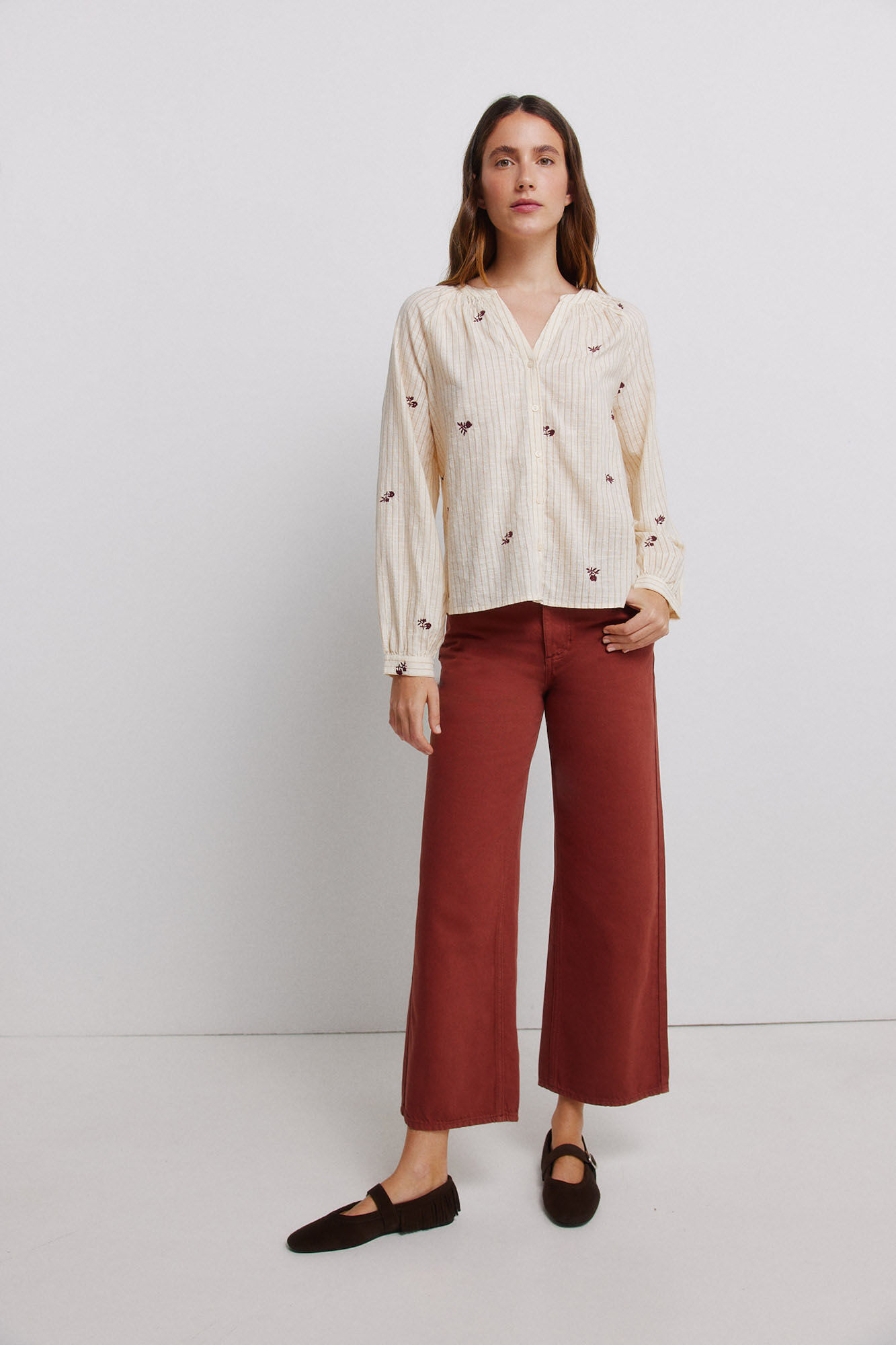 Vila Cal&ccedil;as jeans wide leg