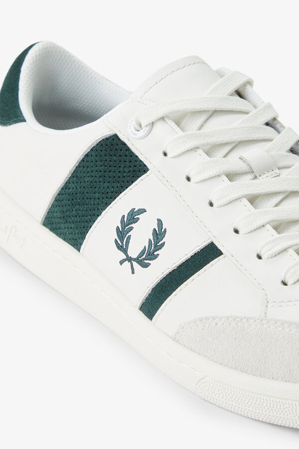 Fred Perry Sneaker B725 em pele/camur&ccedil;a Multicolorido