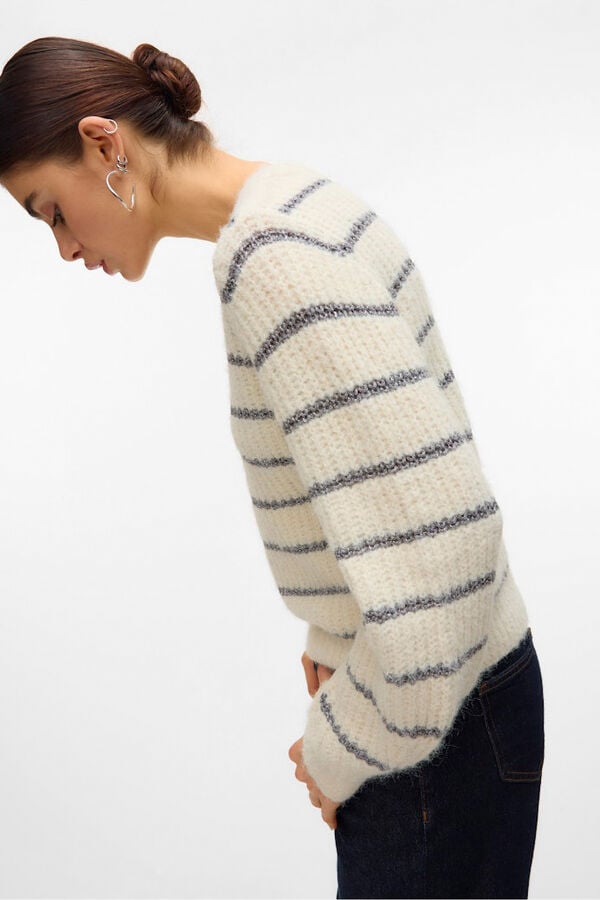 Vero Moda Camisola de malha com detalhes em lurex Tostado