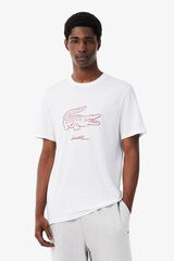 Lacoste T-shirt de manga curta estampada Branco