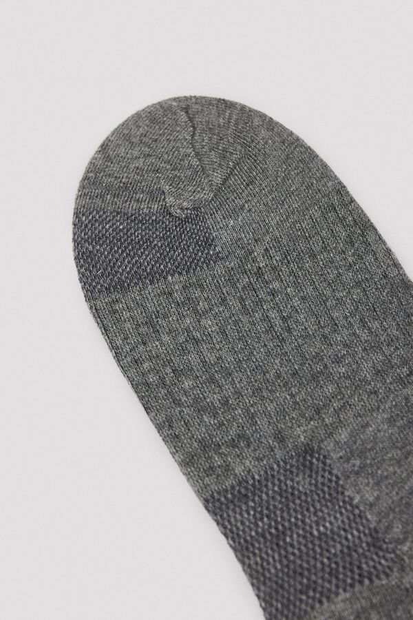 Cortefiel Ankle sock with COOLMAX&reg; Grey