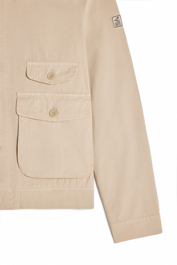 Cortefiel Jacket with pockets Beige
