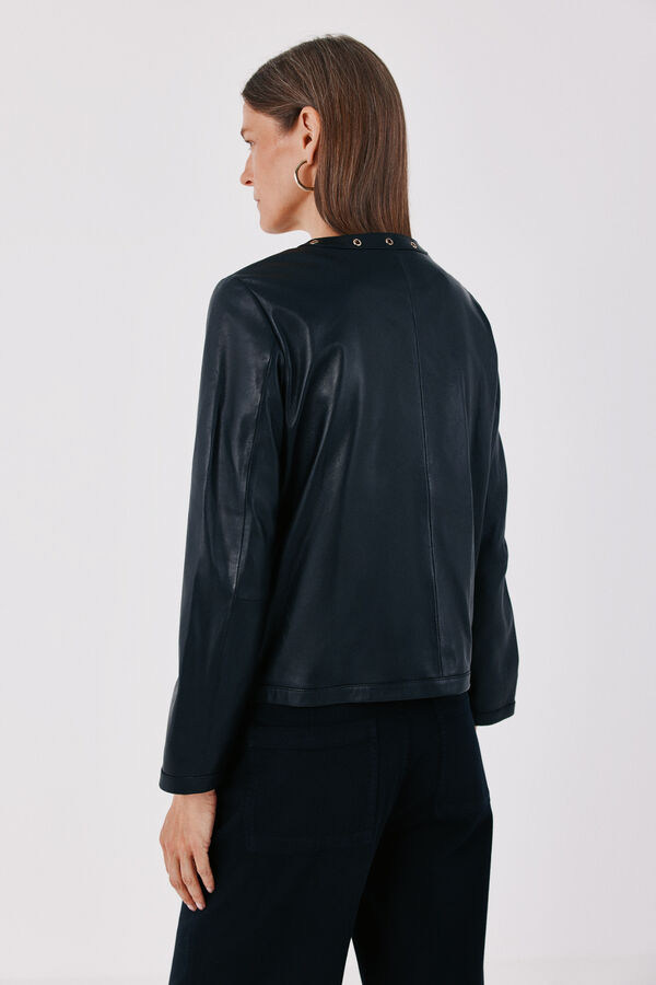 Cortefiel Studded jacket Black