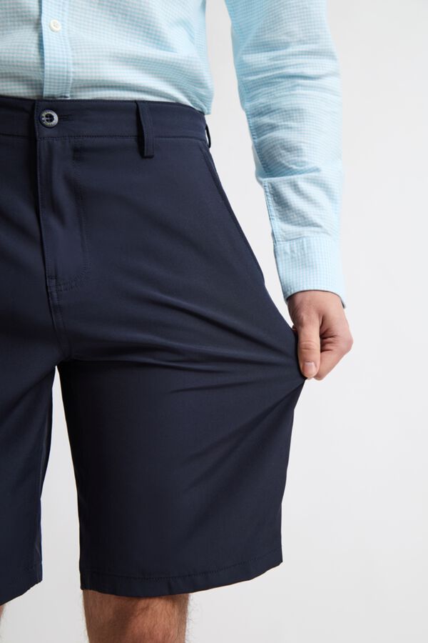 Williot Bermuda em tecido t&eacute;cnico Azul