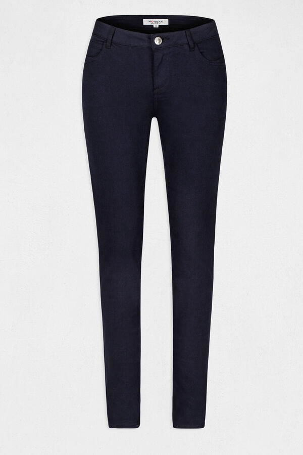 Cortefiel Low rise skinny trousers Navy