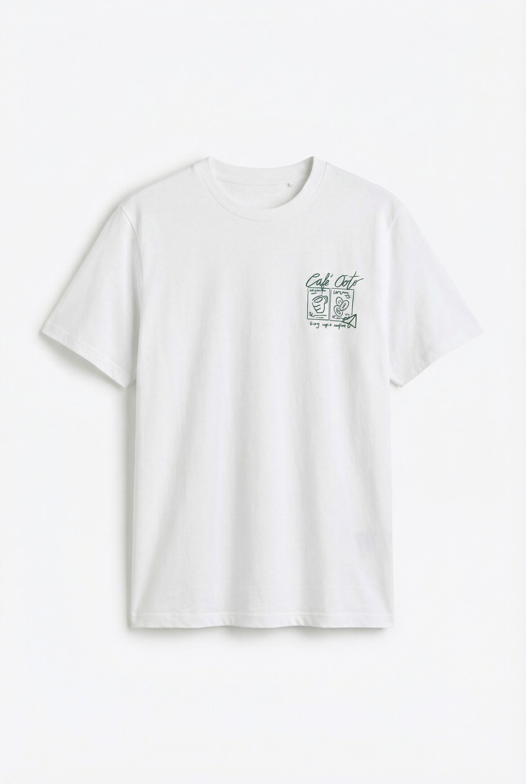 OOTO T-shirt gr&aacute;fica lavada