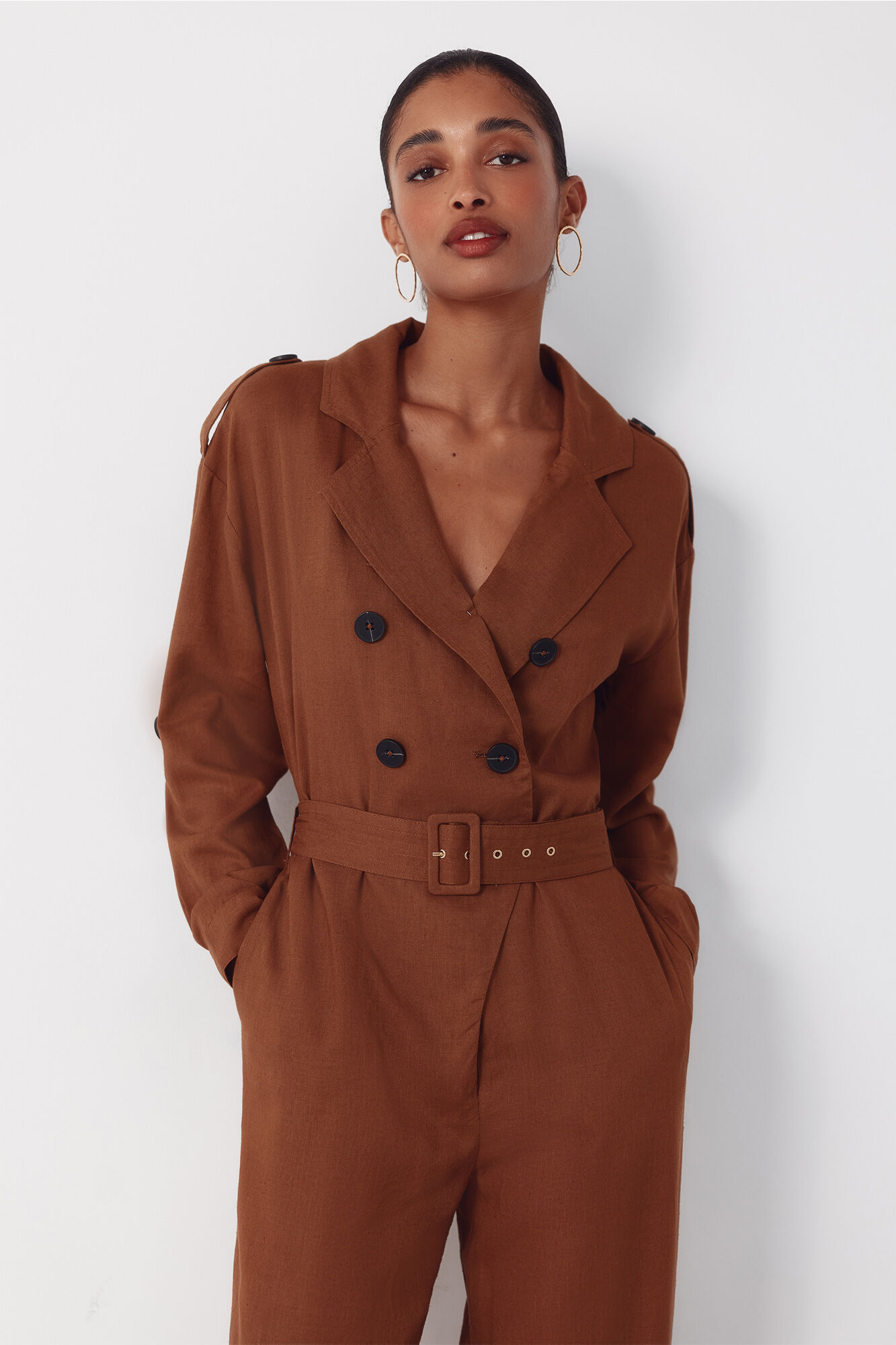 Cortefiel Macac&atilde;o r&uacute;stico com solapa