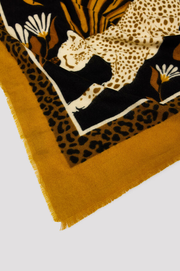 Cortefiel Safari scarf Gold