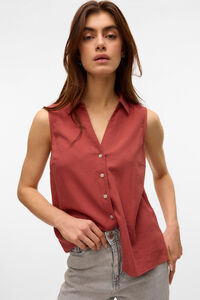 Vero Moda Top fluído com gola em bico
