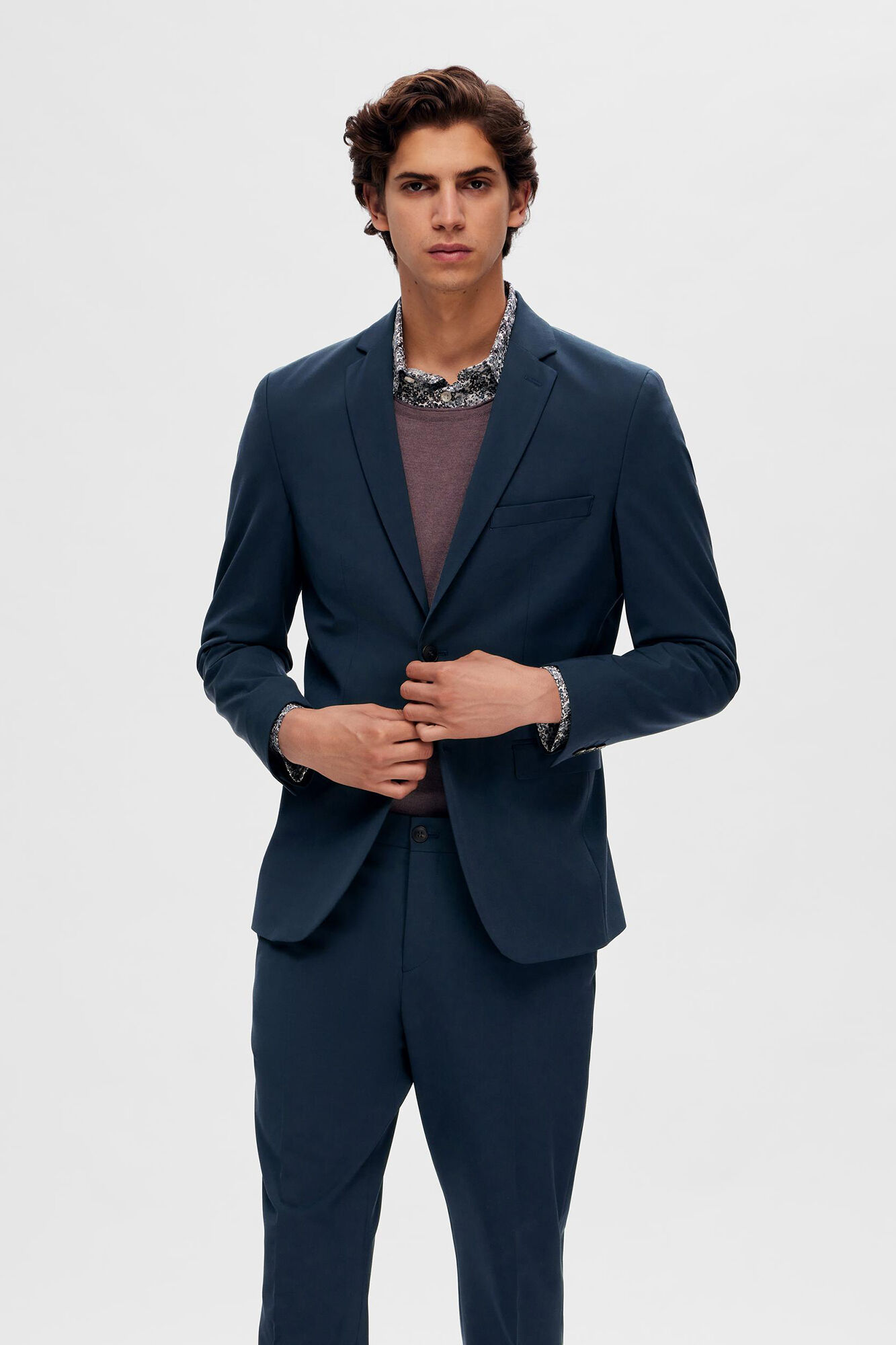 Jersey knit blazer mens online