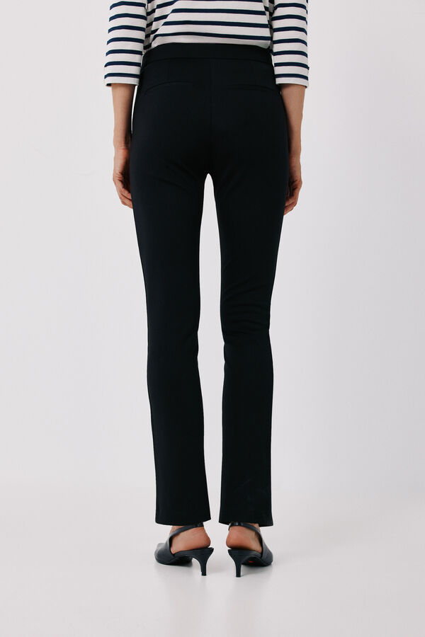 Cortefiel Pantal&oacute;n de mujer de punto roma Negro