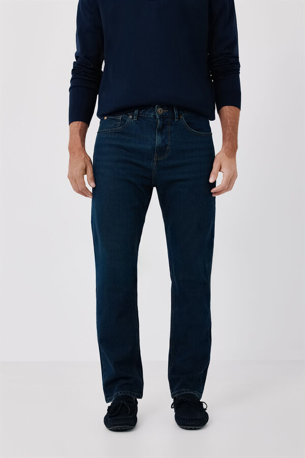 Cortefiel Regular fit jeans Navy