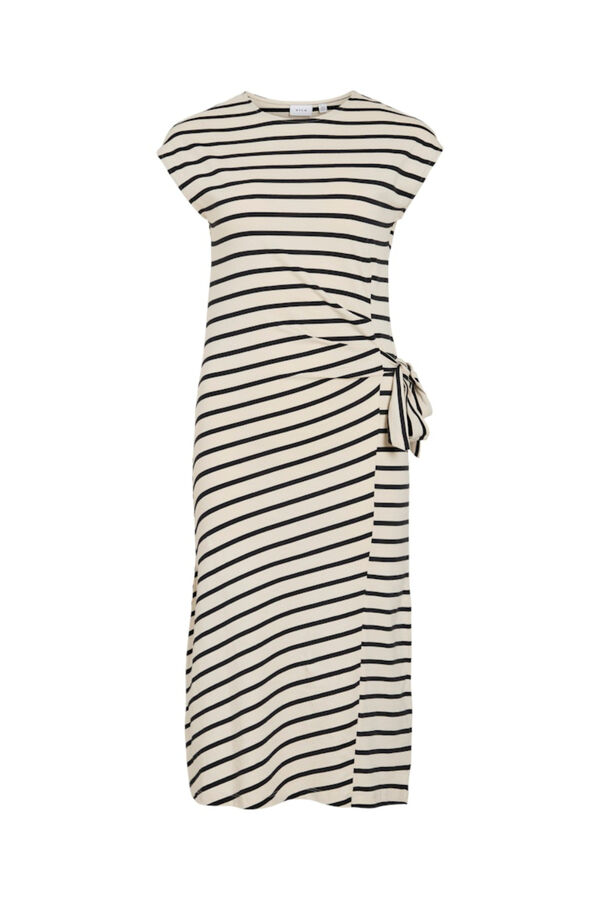 Vila Organic cotton midi dress Printed white