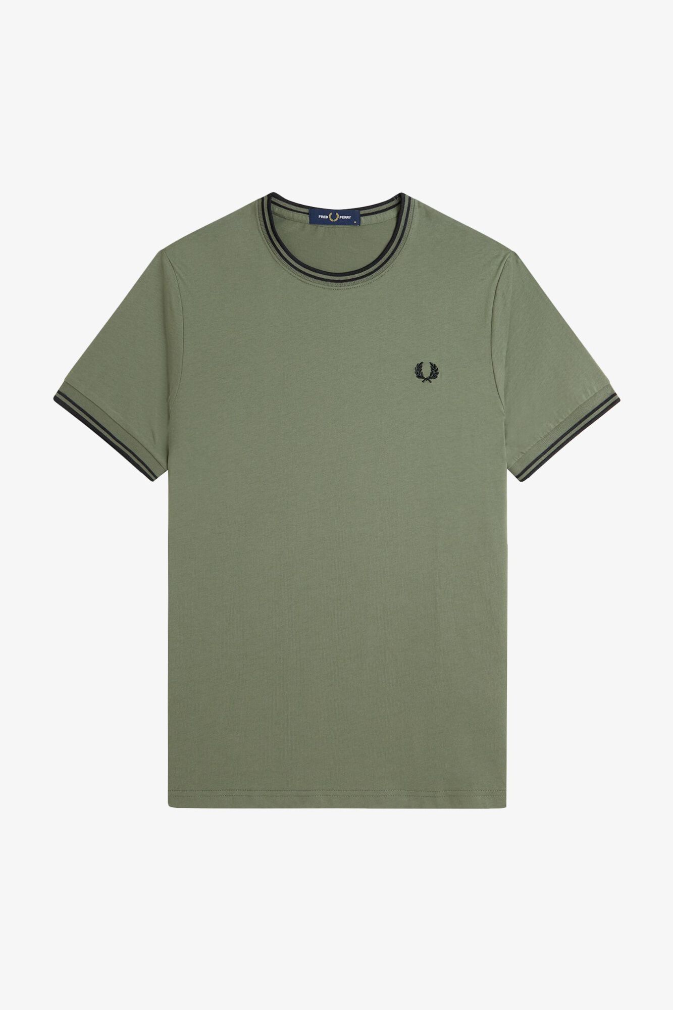 Fred Perry T-shirt lisa de manga curta