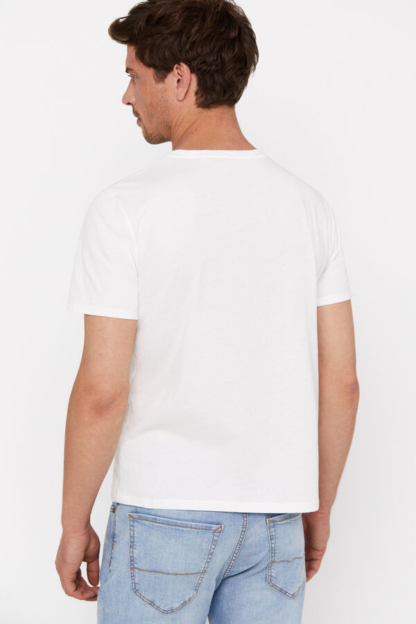Cortefiel T-shirt adulta unissexo Branco
