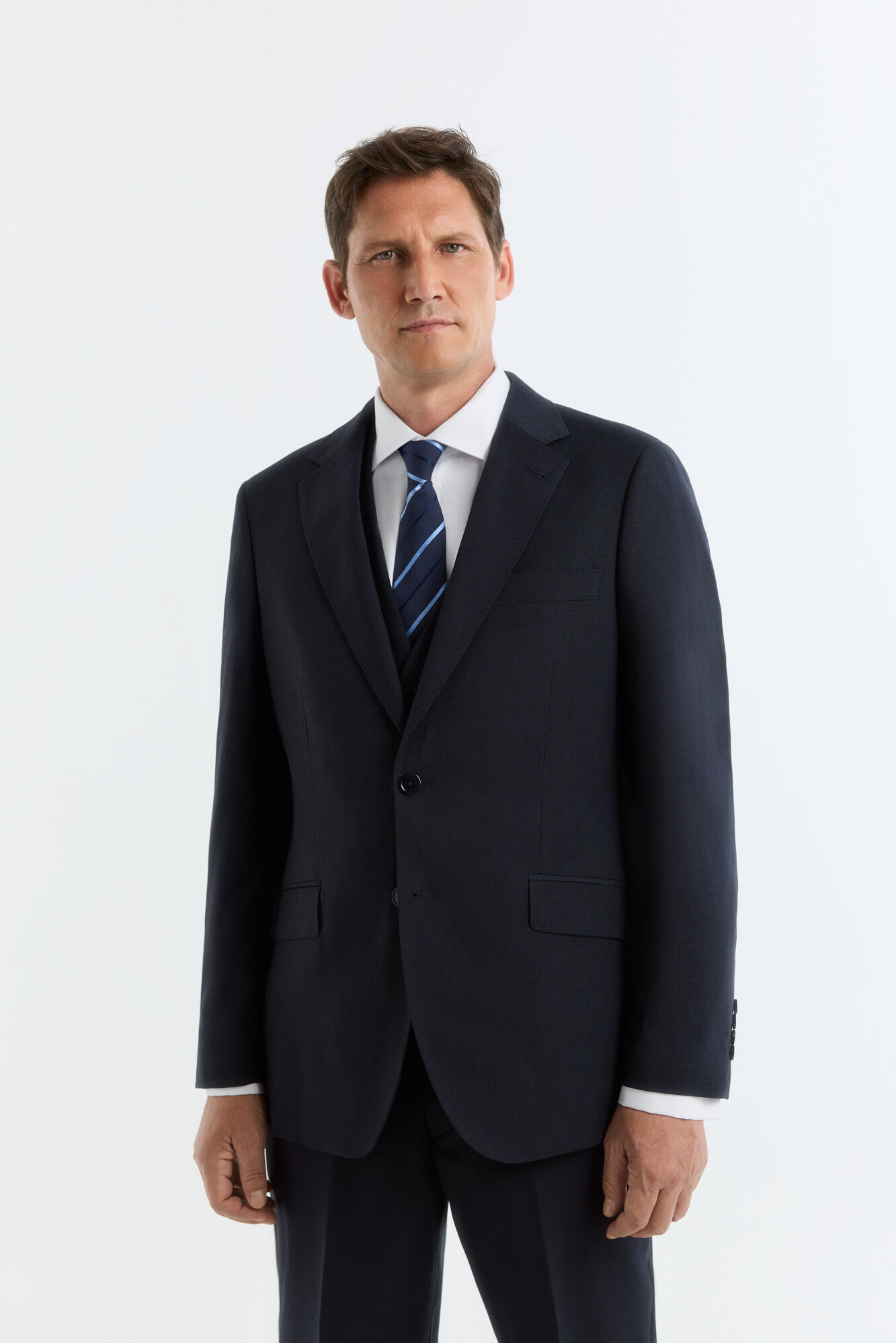 Cortefiel Blazer S&eacute;rie XXI falso liso navy