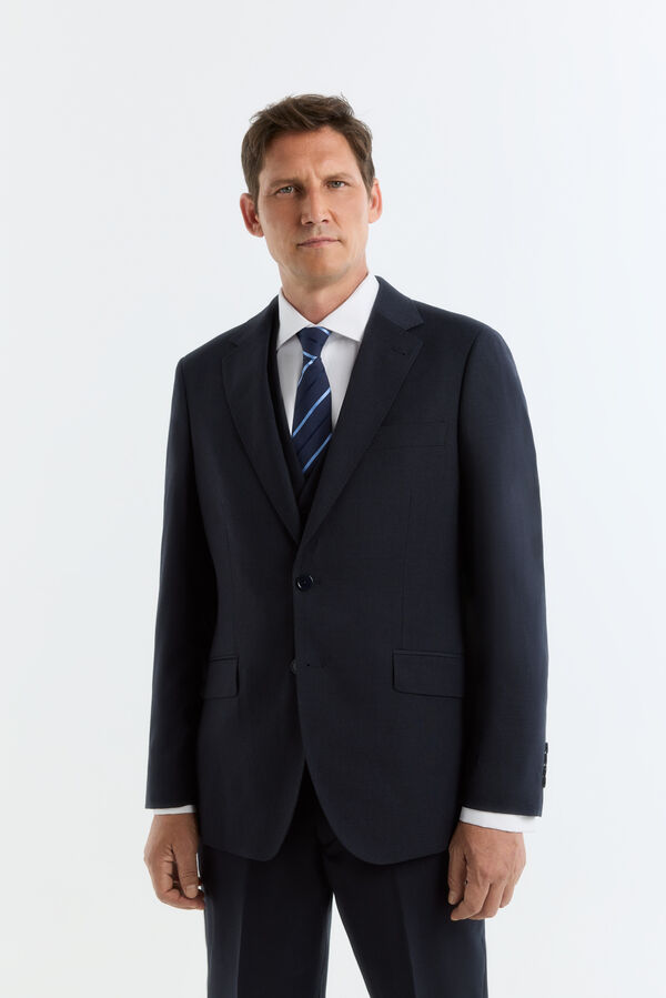 Cortefiel Blazer S&eacute;rie XXI falso liso navy Azul
