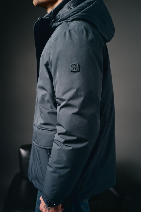 OOTO Parka acolchoada capuz Azul