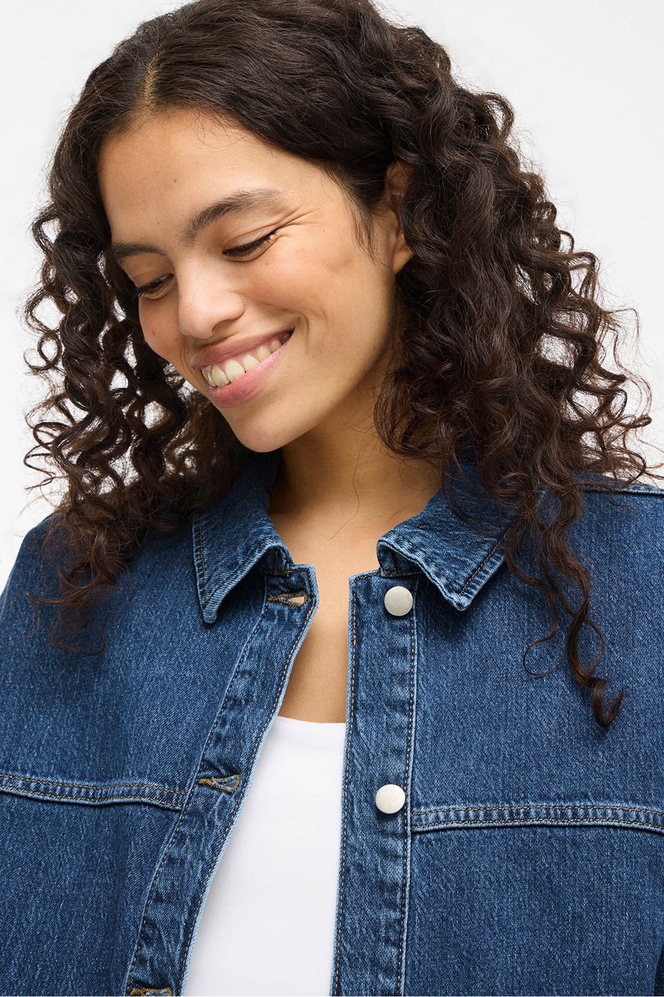 Vila Jaqueta jeans com bolsos