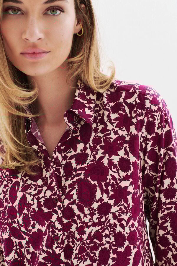 Caroll Camisa com estampado floral Granada