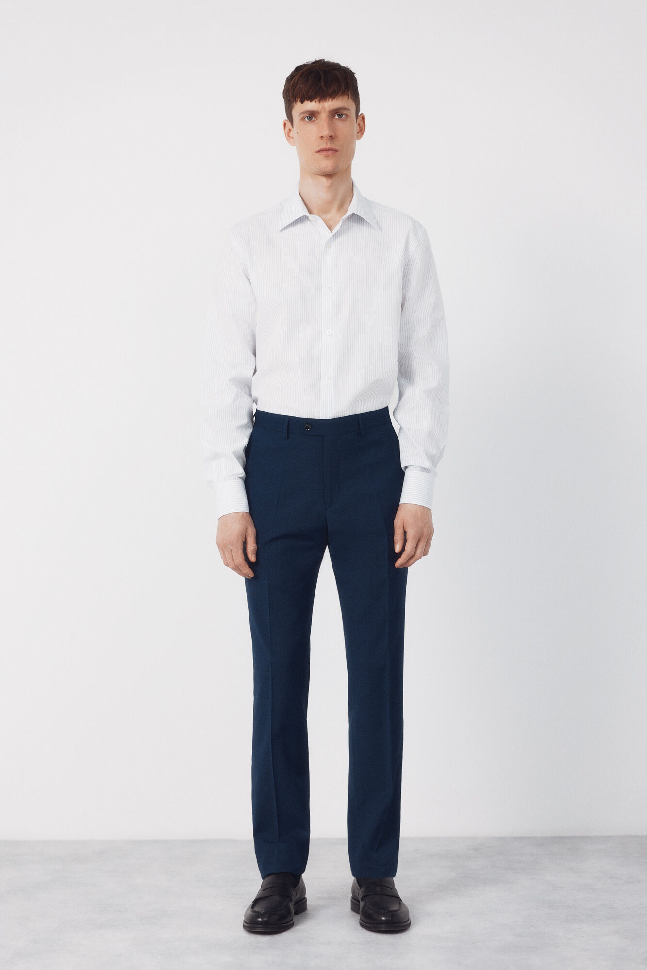 Cortefiel Cal&ccedil;as xadrez azul vibrante