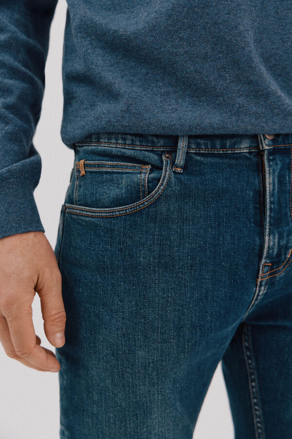 Cortefiel Slim fit jeans Blue