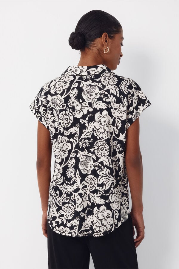 Cortefiel Polo piqu&eacute; el&aacute;stico Negro