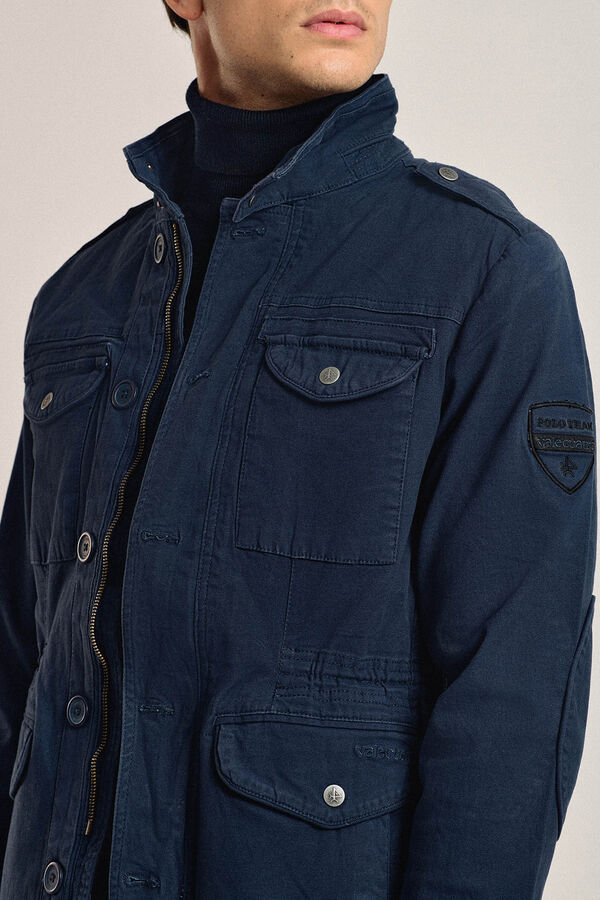 Valecuatro Valecuatro navy blue safari jacket Navy