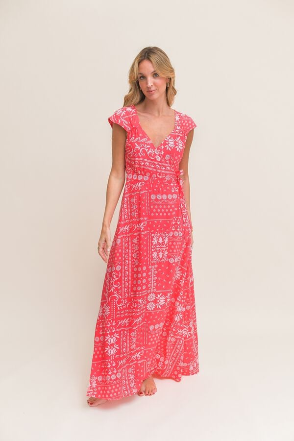 Jaase Vestido comprido Remy Vermelho