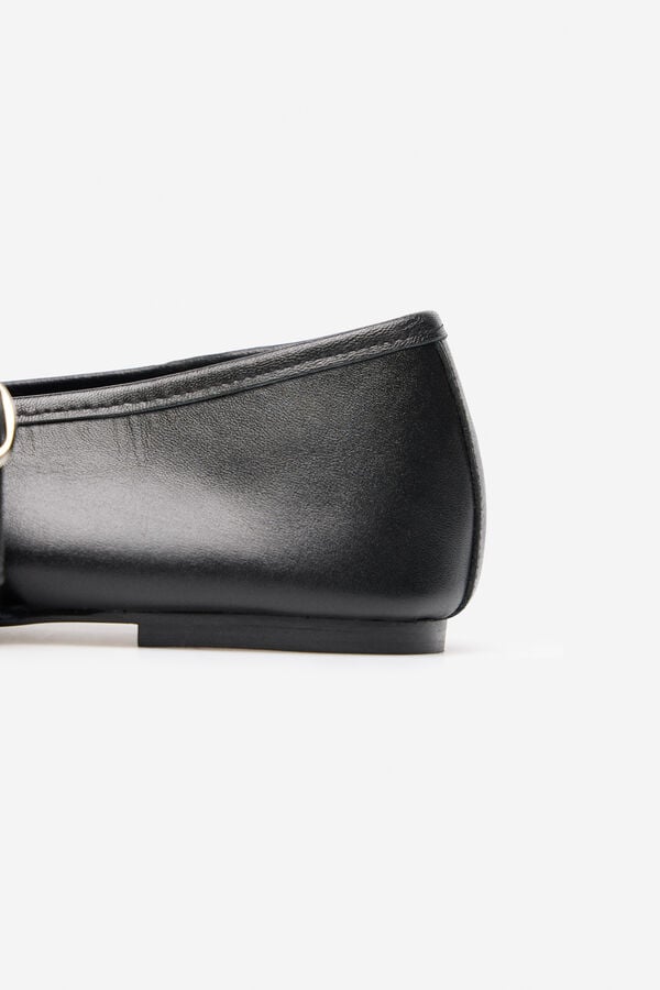Cortefiel Dancer strips leather Black