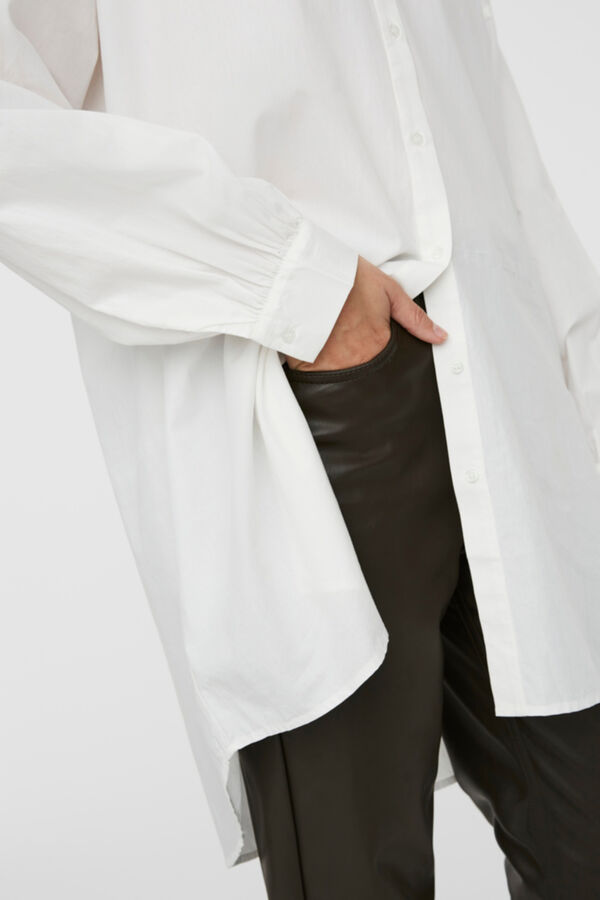 Cortefiel Camisa oversize Blanco