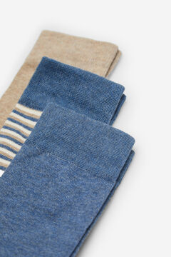 Cortefiel Pack of 3 pairs of socks Blue jeans